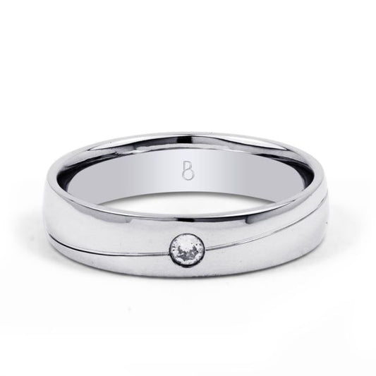 Single Stone Wedding Ring