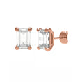 Load image into Gallery viewer, Emerald Cut Classic Studs
