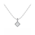 Load image into Gallery viewer, Princess Cut Halo Pendant
