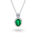 Load image into Gallery viewer, Bezel Set Emerald Pendant
