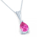 Load image into Gallery viewer, Pear Pink Sapphire Pendant
