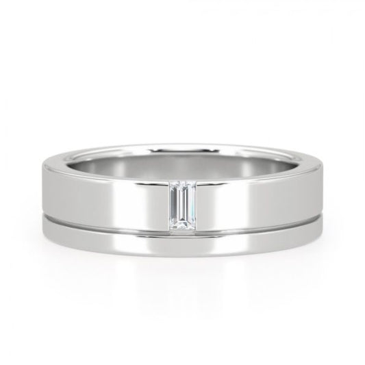 Contemprary Diamond Set Wedding Ring